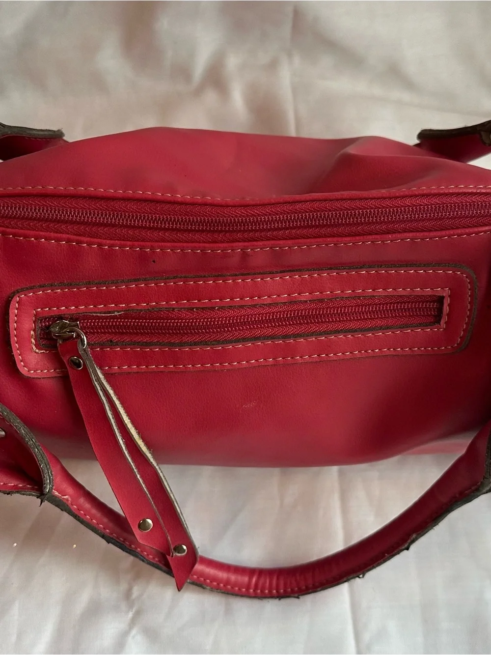 Coral Vegan top handle bag Emilie M brand